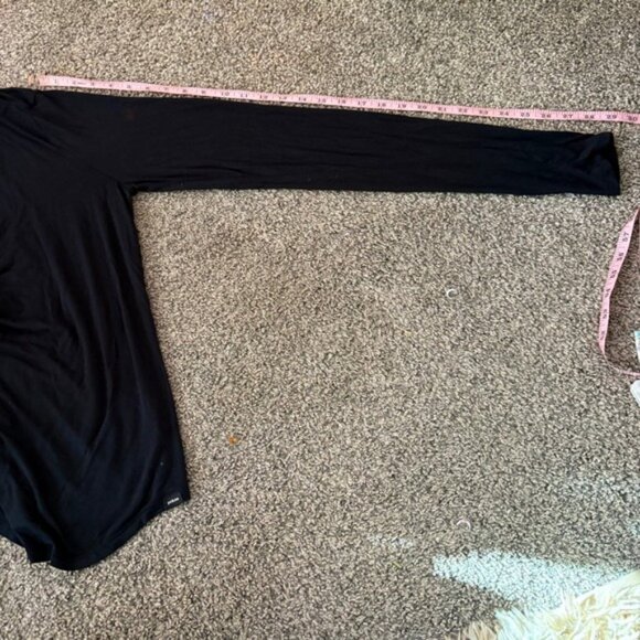 Prana Long Sleeve Top - Women's Lightweight Black Tee Shirt - Size M - Picture 8 of 9